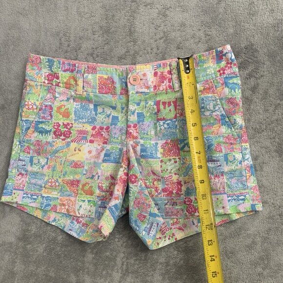 Lilly Pulitzer Shorts Womens Size 2 Pop Up State of Mind Callahan Knit Casual 5” - Picture 2 of 9